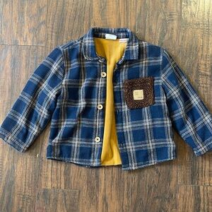 Zara Plaid Thick flannel Shacket 18/24